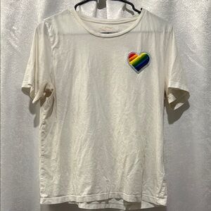 Kate Spade Cream Top with Red Embroidery